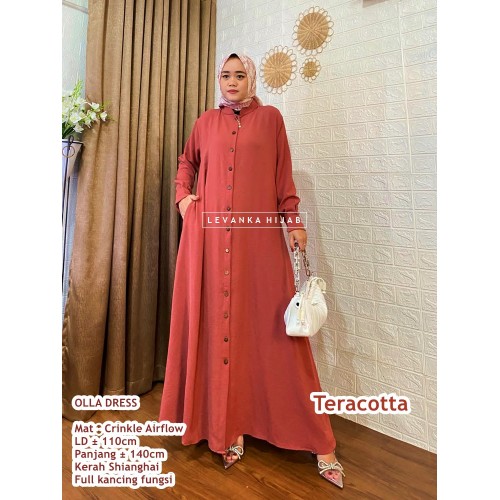 Olla-004 Olla Dress Crinkle Airflow